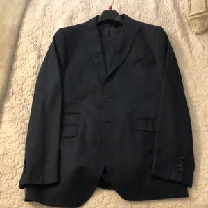 JF J. Ferrar Navy Slim Fit Suit